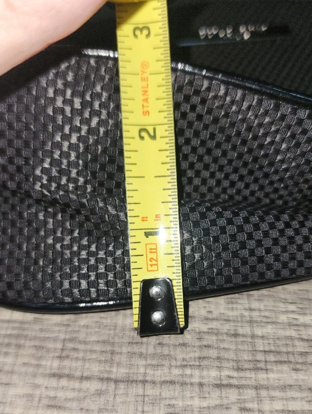 Georgio Armani Black Textured Cosmetic Pouch